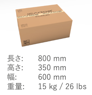 ICAROS Cloud_梱包寸法図
